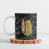 Hawaii Lei Kamehameha Ceramic Mug Ele'ele Seamless Pattern Hibiscus Flower