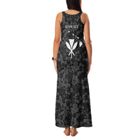 Hawaii Lei Kamehameha Family Matching Tank Maxi Dress and Hawaiian Shirt Ele'ele Seamless Pattern Hibiscus Flower