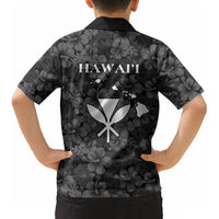 Hawaii Lei Kamehameha Kid Hawaiian Shirt Ele'ele Seamless Pattern Hibiscus Flower LT9 - Polynesian Pride