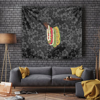 Hawaii Lei Kamehameha Tapestry Ele'ele Seamless Pattern Hibiscus Flower