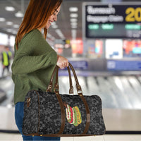 Hawaii Lei Kamehameha Travel Bag Ele'ele Seamless Pattern Hibiscus Flower