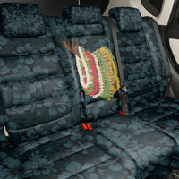 Hawaii Lei Kamehameha Back Car Seat Cover Uliuli Seamless Pattern Hibiscus Flower