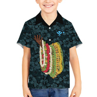Hawaii Lei Kamehameha Hawaiian Shirt Uliuli Seamless Pattern Hibiscus Flower LT9 - Polynesian Pride
