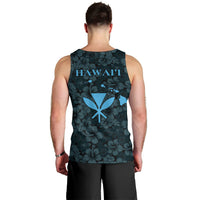 Hawaii Lei Kamehameha Men Tank Top Uliuli Seamless Pattern Hibiscus Flower