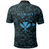 Hawaii Lei Kamehameha Polo Shirt Uliuli Seamless Pattern Hibiscus Flower LT9 - Polynesian Pride