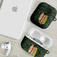 Hawaii Lei Kamehameha AirPods Case Oma'oma'o Seamless Pattern Hibiscus Flower