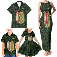Hawaii Lei Kamehameha Family Matching Tank Maxi Dress and Hawaiian Shirt Oma'oma'o Seamless Pattern Hibiscus Flower LT9 - Polynesian Pride