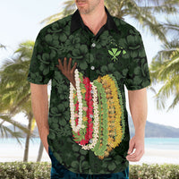 Hawaii Lei Kamehameha Hawaiian Shirt Oma'oma'o Seamless Pattern Hibiscus Flower LT9 - Polynesian Pride