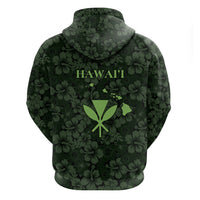 Hawaii Lei Kamehameha Hoodie Oma'oma'o Seamless Pattern Hibiscus Flower LT9 - Polynesian Pride