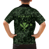 Hawaii Lei Kamehameha Kid Hawaiian Shirt Oma'oma'o Seamless Pattern Hibiscus Flower LT9 - Polynesian Pride