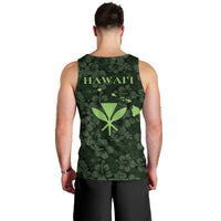 Hawaii Lei Kamehameha Men Tank Top Oma'oma'o Seamless Pattern Hibiscus Flower LT9 - Polynesian Pride