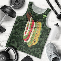 Hawaii Lei Kamehameha Men Tank Top Oma'oma'o Seamless Pattern Hibiscus Flower LT9 - Polynesian Pride