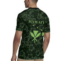 Hawaii Lei Kamehameha Rugby Jersey Oma'oma'o Seamless Pattern Hibiscus Flower LT9 - Polynesian Pride