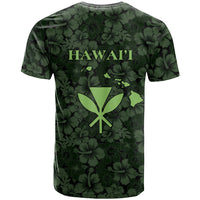 Hawaii Lei Kamehameha T Shirt Oma'oma'o Seamless Pattern Hibiscus Flower LT9 - Polynesian Pride