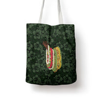 Hawaii Lei Kamehameha Tote Bag Oma'oma'o Seamless Pattern Hibiscus Flower LT9 - Polynesian Pride