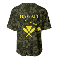 Hawaii Lei Kamehameha Baseball Jersey Melemele Seamless Pattern Hibiscus Flower