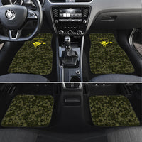 Hawaii Lei Kamehameha Car Mats Melemele Seamless Pattern Hibiscus Flower LT9 Set 4pcs Yellow - Polynesian Pride