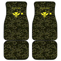 Hawaii Lei Kamehameha Car Mats Melemele Seamless Pattern Hibiscus Flower LT9 - Polynesian Pride