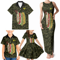 Hawaii Lei Kamehameha Family Matching Tank Maxi Dress and Hawaiian Shirt Melemele Seamless Pattern Hibiscus Flower LT9 - Polynesian Pride