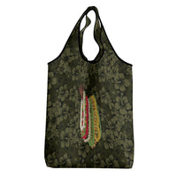 Hawaii Lei Kamehameha Grocery Bag Melemele Seamless Pattern Hibiscus Flower