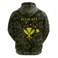 Hawaii Lei Kamehameha Hoodie Melemele Seamless Pattern Hibiscus Flower LT9 - Polynesian Pride