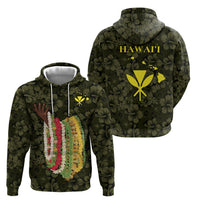 Hawaii Lei Kamehameha Hoodie Melemele Seamless Pattern Hibiscus Flower LT9 - Polynesian Pride