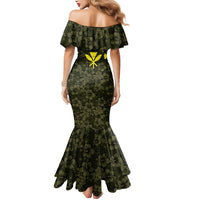 Hawaii Lei Kamehameha Mermaid Dress Melemele Seamless Pattern Hibiscus Flower LT9 - Polynesian Pride