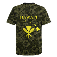 Hawaii Lei Kamehameha Rugby Jersey Melemele Seamless Pattern Hibiscus Flower LT9 - Polynesian Pride