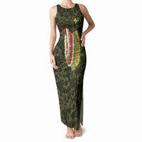 Hawaii Lei Kamehameha Tank Maxi Dress Melemele Seamless Pattern Hibiscus Flower LT9 Women Yellow - Polynesian Pride