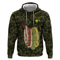 Hawaii Lei Kamehameha Zip Hoodie Melemele Seamless Pattern Hibiscus Flower LT9 Pullover Hoodie Yellow - Polynesian Pride