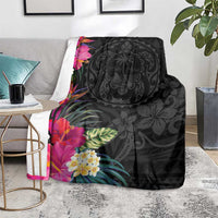 Hafa Adai Guam Blanket Tropical Flowers Colorful Vibes