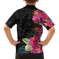 Hafa Adai Guam Family Matching Summer Maxi Dress and Hawaiian Shirt Tropical Flowers Colorful Vibes