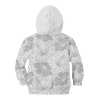 Samoa Lotu Tamaiti Kid Hoodie White Sun Day Beauty Hibiscus Ver01