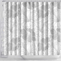 Samoa Lotu Tamaiti Shower Curtain White Sun Day Beauty Hibiscus Ver01