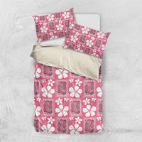 Give Cancer The Boot Pink Cowgirl Bedding Set Western Aloha Hibiscus Paniolo Heritage Floral LT9 US Twin 172cm x 218cm Pink - Polynesian Pride