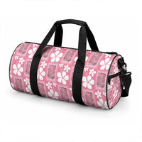 Give Cancer The Boot Pink Cowgirl Duffle Bag Western Aloha Hibiscus Paniolo Heritage Floral