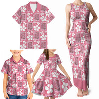 Give Cancer The Boot Pink Cowgirl Family Matching Tank Maxi Dress and Hawaiian Shirt Western Aloha Hibiscus Paniolo Heritage Floral LT9 - Polynesian Pride