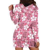 Give Cancer The Boot Pink Cowgirl Hoodie Dress Western Aloha Hibiscus Paniolo Heritage Floral LT9 - Polynesian Pride