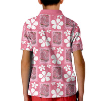 Give Cancer The Boot Pink Cowgirl Kid Polo Shirt Western Aloha Hibiscus Paniolo Heritage Floral LT9 - Polynesian Pride