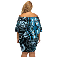 polynesia-dashiki-family-matching-off-shoulder-short-dress-and-hawaiian-shirt-polynesia-and-africa-traditional-special-together-blue