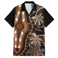 Polynesia Dashiki Hawaiian Shirt Polynesia and Africa Traditional Special Together Gold LT9 Gold - Polynesian Pride