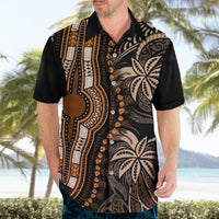 Polynesia Dashiki Hawaiian Shirt Polynesia and Africa Traditional Special Together Gold LT9 - Polynesian Pride