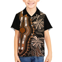 Polynesia Dashiki Hawaiian Shirt Polynesia and Africa Traditional Special Together Gold LT9 - Polynesian Pride