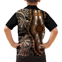 Polynesia Dashiki Hawaiian Shirt Polynesia and Africa Traditional Special Together Gold LT9 - Polynesian Pride