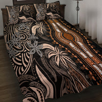 Polynesia Dashiki Quilt Bed Set Polynesia and Africa Traditional Special Together Gold LT9 - Polynesian Pride