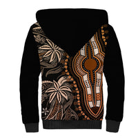 Polynesia Dashiki Sherpa Hoodie Polynesia and Africa Traditional Special Together Gold LT9 - Polynesian Pride