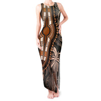 Polynesia Dashiki Tank Maxi Dress Polynesia and Africa Traditional Special Together Gold LT9 Women Gold - Polynesian Pride