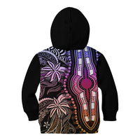 Polynesia Dashiki Kid Hoodie Polynesia and Africa Traditional Special Together Pastel LT9 - Polynesian Pride
