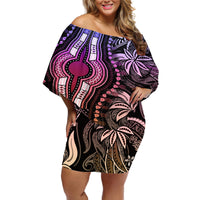 Polynesia Dashiki Off Shoulder Short Dress Polynesia and Africa Traditional Special Together Pastel LT9 Women Pastel - Polynesian Pride