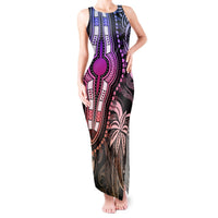Polynesia Dashiki Tank Maxi Dress Polynesia and Africa Traditional Special Together Pastel LT9 Women Pastel - Polynesian Pride